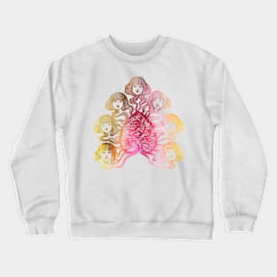 Hair Ties In Sunset Crewneck Sweatshirt